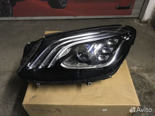 Фара левая на Mercedes W222 S Рестайлинг Фара левая на Mercedes W222 S Рестайлинг