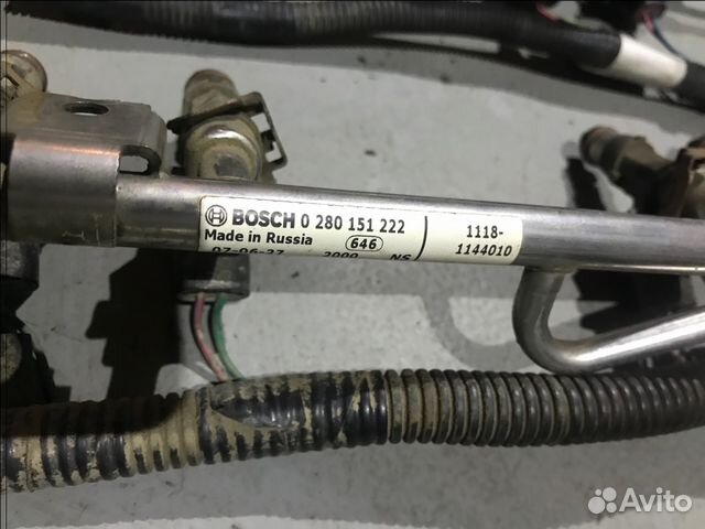 Топливная рампа в сборе Ваз 2114,1118 1.6 8кл Топливная рампа в сборе Ваз 2114,1118 1.6 8кл