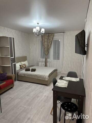 

Квартира-студия, 28 м², 2 кровати