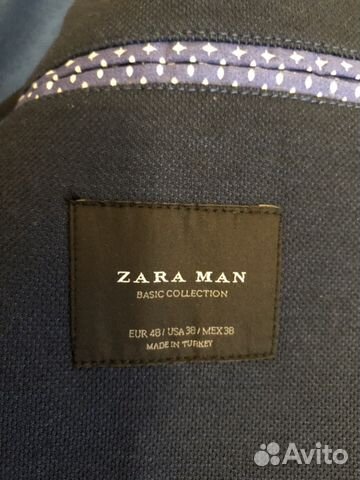 Пиджак мужской Zara р.48