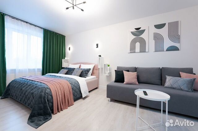 

1-к. квартира, 40 м², 2 кровати