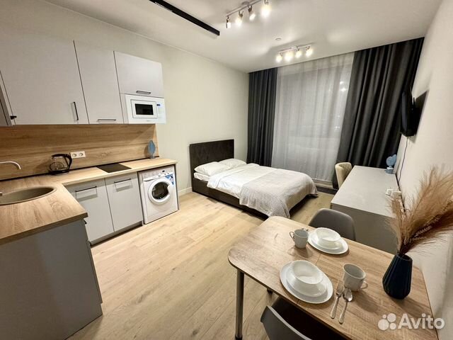 

Квартира-студия, 27 м², 1 кровать