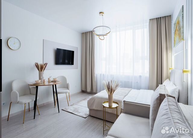 

Квартира-студия, 33 м², 2 кровати
