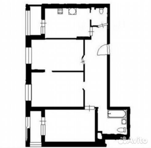 

3-к. квартира, 78 м², 3 кровати