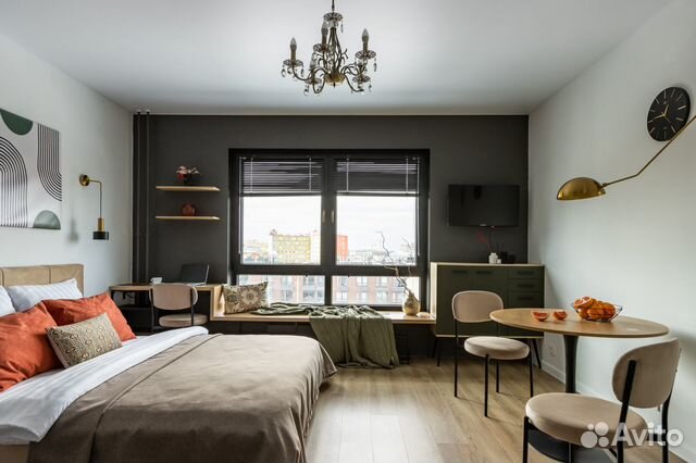 

Квартира-студия, 27 м², 2 кровати