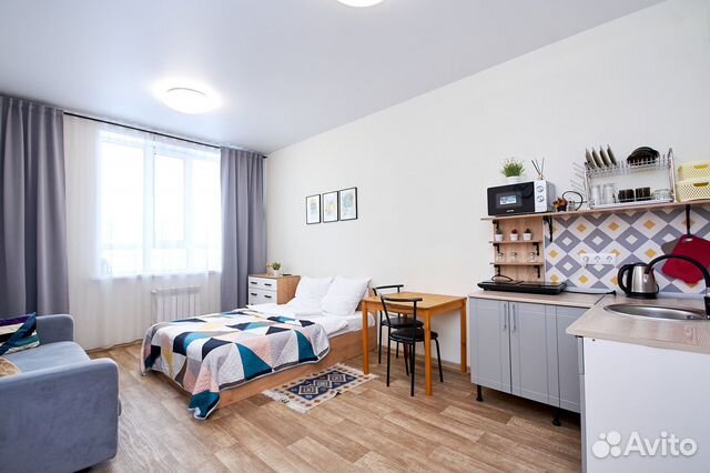 

Квартира-студия, 24 м², 2 кровати