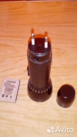 Фонарик аккумуляторный СССР. Зарядка от 220в