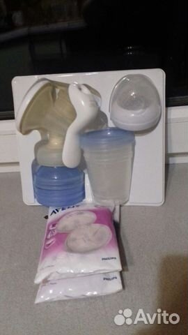 Молокоотсос philips avent ручной + бутылочку phili