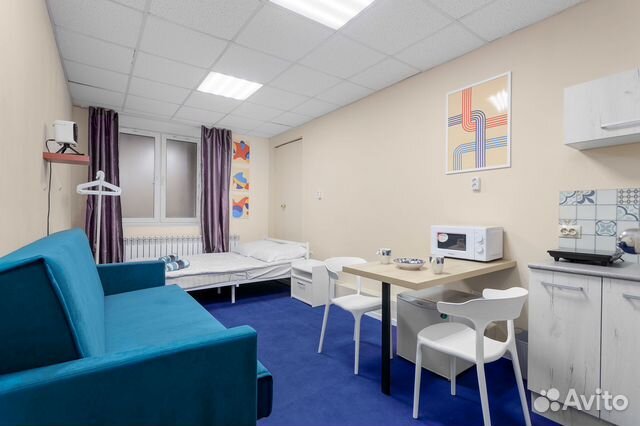 

Квартира-студия, 28 м², 2 кровати