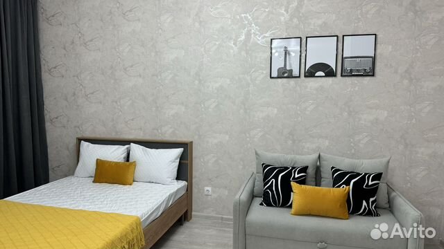 

Квартира-студия, 33 м², 2 кровати