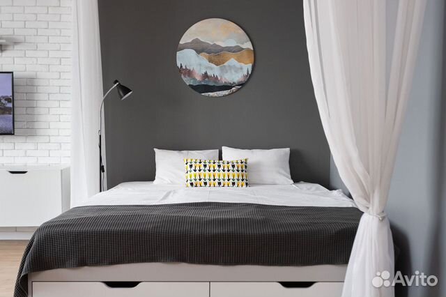 

Квартира-студия, 55 м², 2 кровати