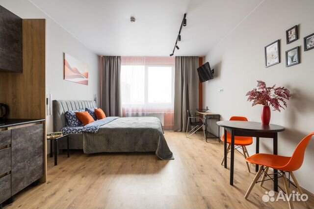 

Квартира-студия, 29 м², 2 кровати