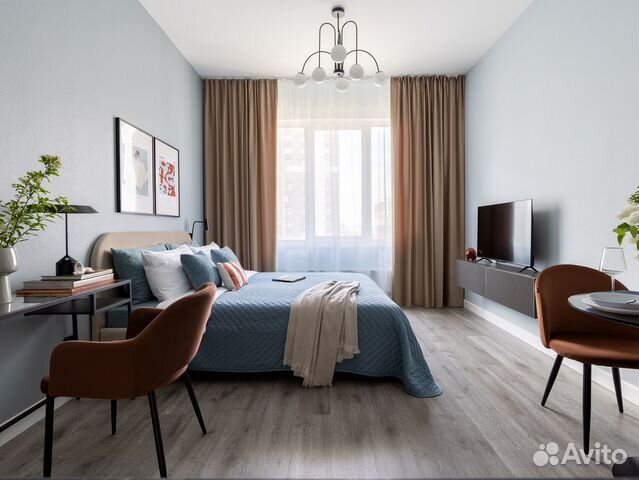 

Квартира-студия, 24 м², 1 кровать