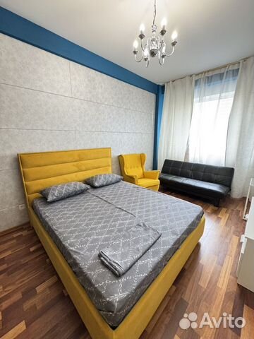 

1-к. квартира, 45 м², 2 кровати