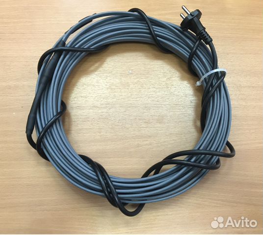 Греющий кабель снаружи трубы 9м, готовый комплект