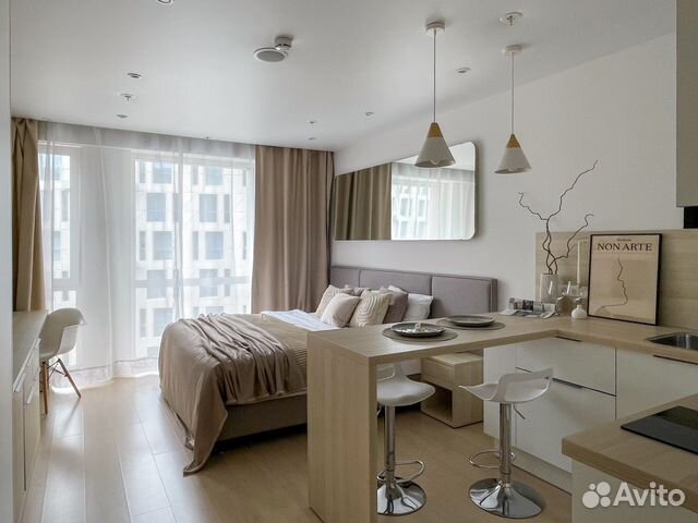 

Квартира-студия, 30 м², 1 кровать