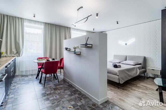

Квартира-студия, 46 м², 2 кровати