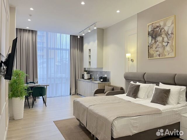 

Квартира-студия, 35 м², 2 кровати