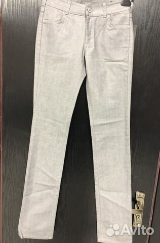 Джинсы серебристые новые Kiton оригинал