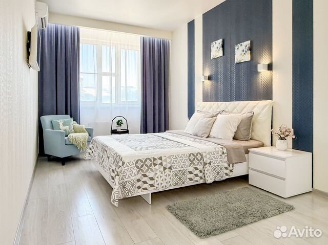 

1-к. квартира, 45 м², 2 кровати