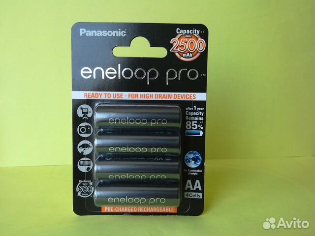 Аккумуляторы Panasonic Eneloop Pro 2600 оригинал