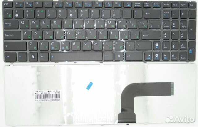 Клавиатура для asus N53 N52 N50 N60 N61 с рамкой