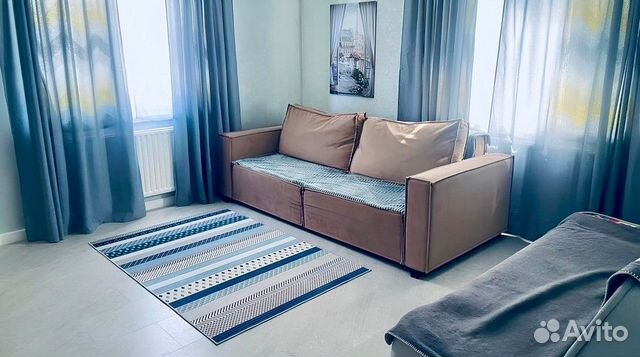 

1-к. квартира, 39 м², 2 кровати