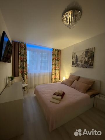 

1-к. квартира, 42 м², 2 кровати