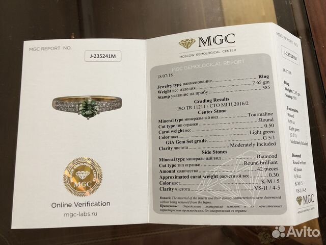 Кольцо с турмалином Кольцо с турмалином