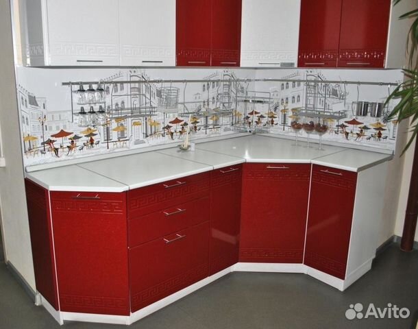 Кухонный гарнитур 119/205 см. угловой мдф 