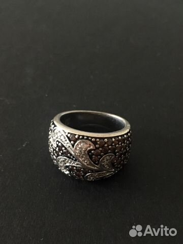 Серебряное кольцо с фианитами