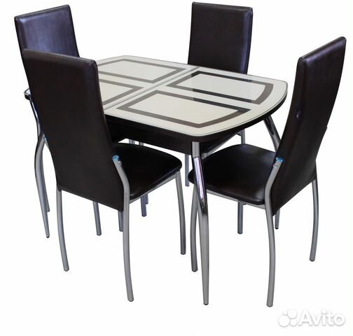 Хром табурет, стулья и столы