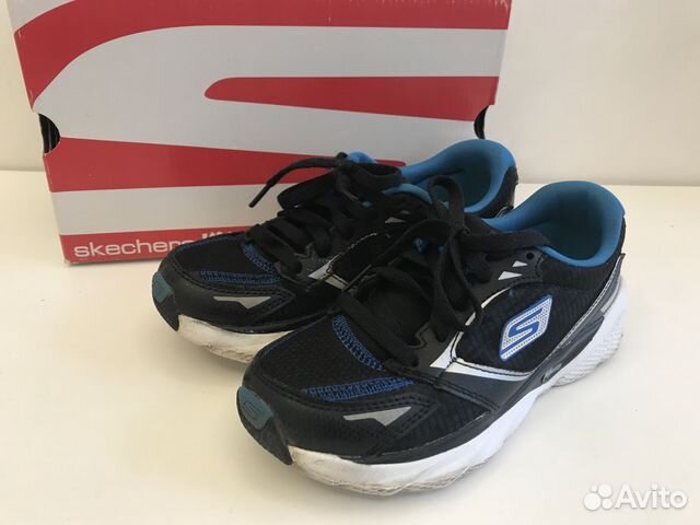 Skechers кроссовки черно-синие, легкие 32/20,5см Skechers кроссовки черно-синие, легкие 32/20,5см
