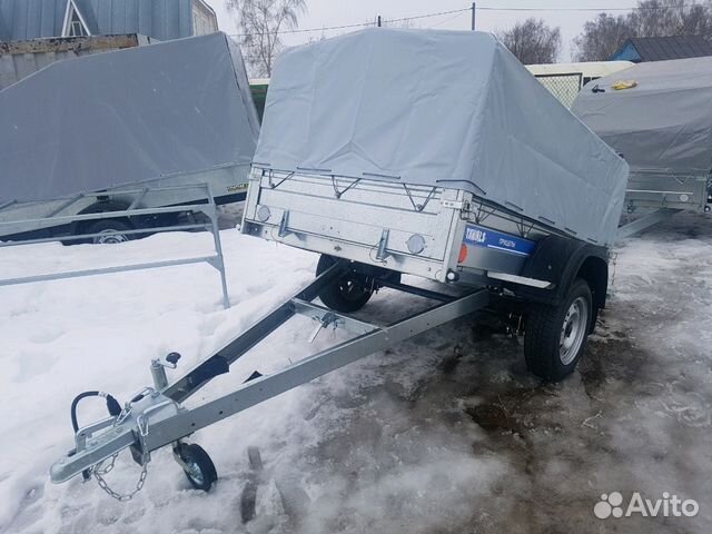 Прицеп Tavials Premium 2.02x1.23 тент 950мм домик