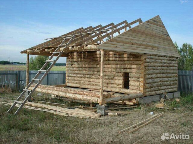 Срубы бань, домов