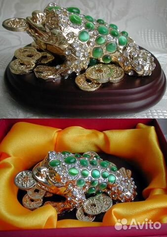 Лунная Денежная жаба из Натуральных Самоцветов Лунная Денежная жаба из Натуральных Самоцветов