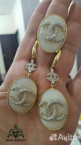 Золотой женский комплект Шанель Chanel Золотой женский комплект Шанель Chanel