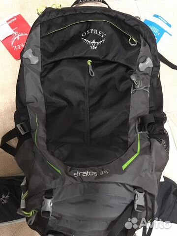 Рюкзак Osprey Stratos 34 black обновленная модель