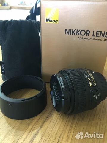 Объектив nikkon nikkor lens 50mm 1:1.8G