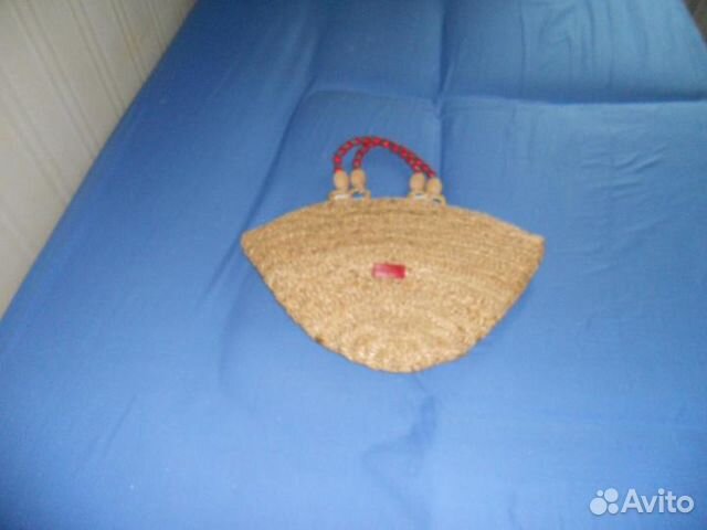 Соломенная сумка ручная работа винтаж