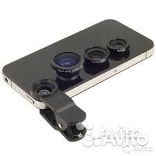 Универсальный объектив Universal Clip Lens 3в1