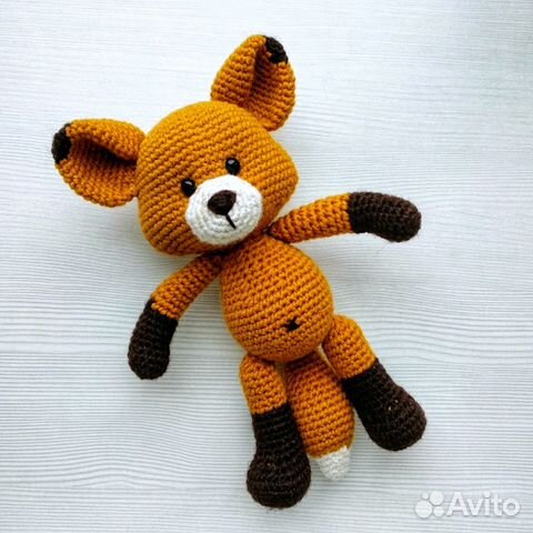 Вязаная игрушка. Лисенок Вязаная игрушка. Лисенок
