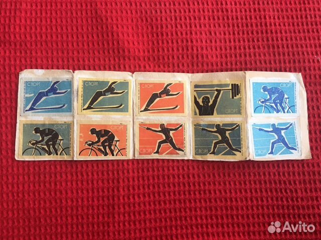 Спичечные этикетки 1961г «Спорт» СССР Спичечные этикетки 1961г «Спорт» СССР