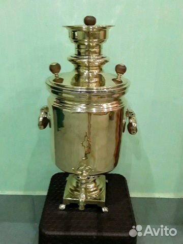 Самовар угольный на дровах с медалями 5л Баташев