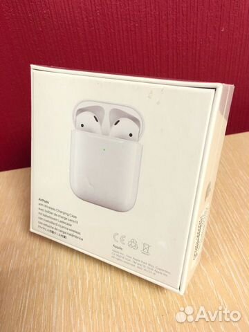 Новые Наушники Apple AirPods 2 с беспровод. заряд Новые Наушники Apple AirPods 2 с беспровод. заряд