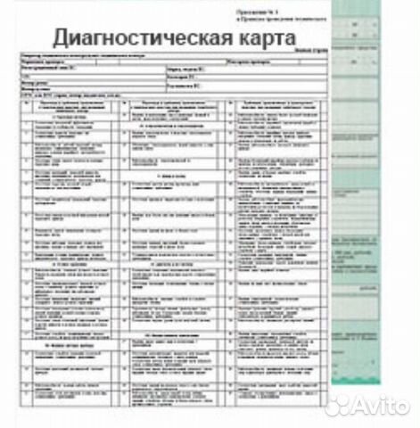 Диагностическая карта рябиновая