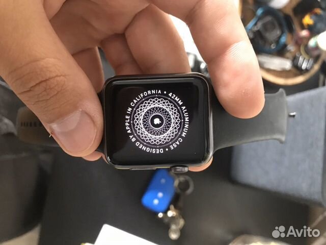 apple watch 42mm s gry al blk sport