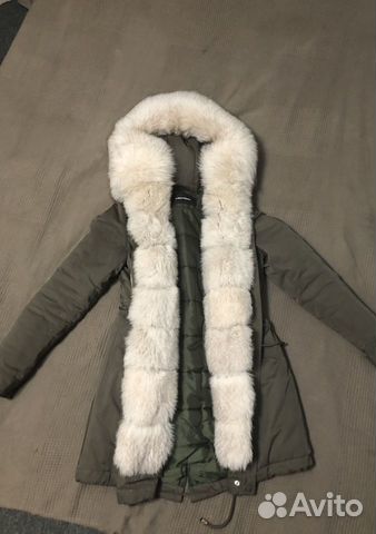 Парка пуховик песец мех Парка пуховик песец мех