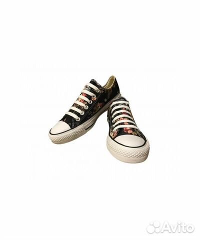 Кеды женские flowers black converse Кеды женские flowers black converse