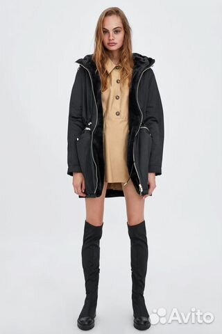 Парка Zara двухсторонняя меховая Парка Zara двухсторонняя меховая